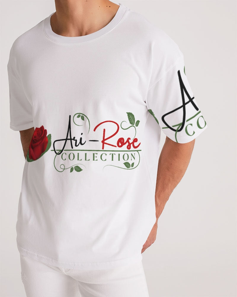 Ari-Rose White Collection Men's All-Over Print Premium Heavyweight Tee