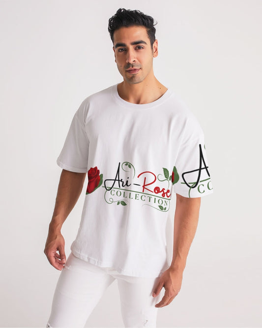 Ari-Rose White Collection Men's All-Over Print Premium Heavyweight Tee